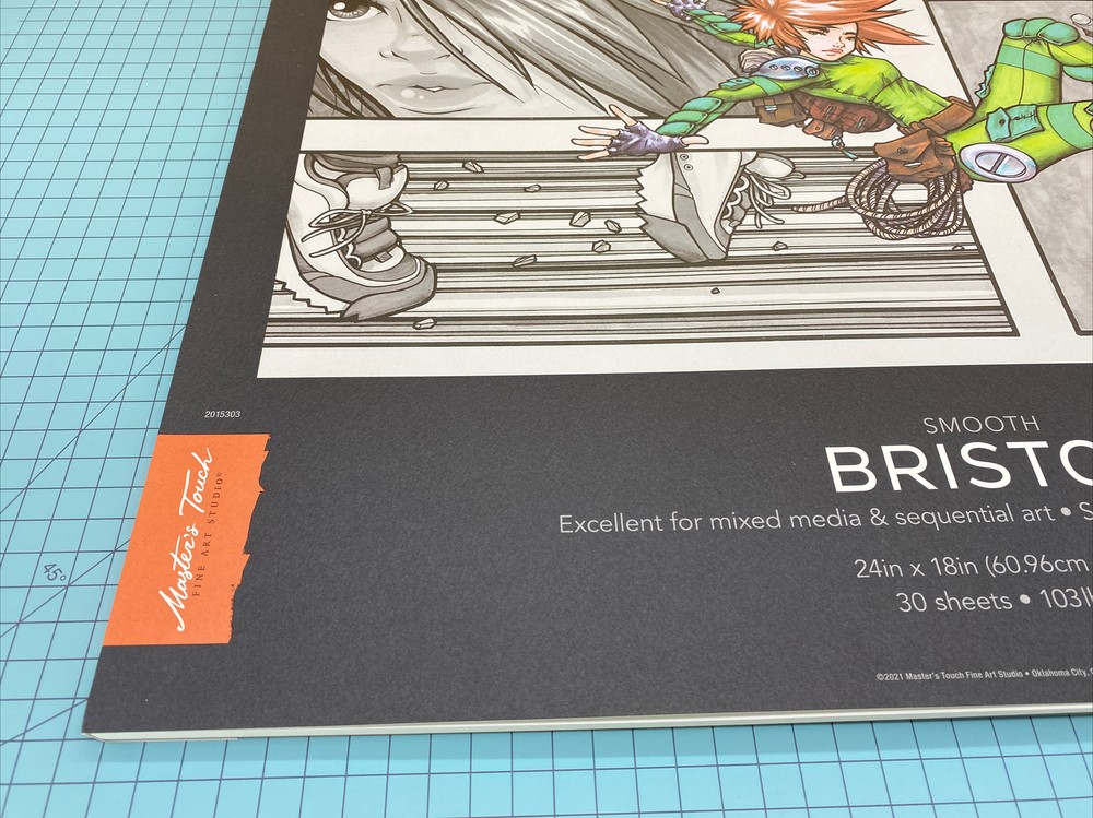 masters touch smooth bristol mixed media sequential art smooth surface 24X18in