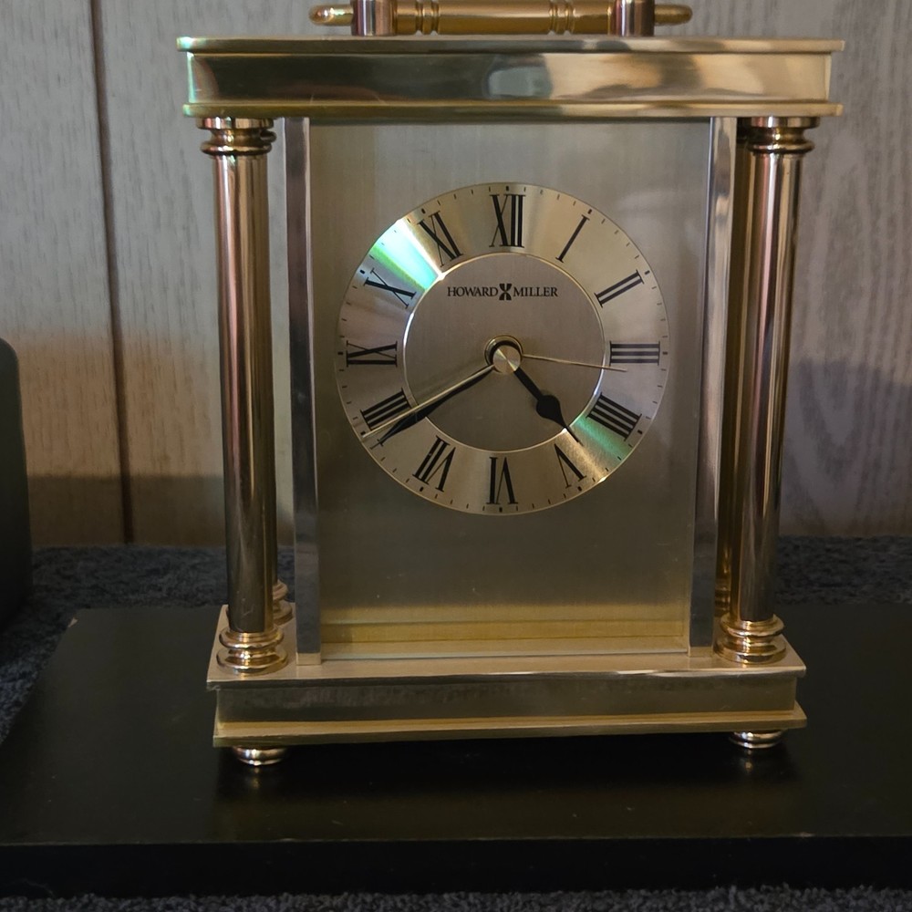 Howard Miller Audra Table Clock, polished brass - 645584