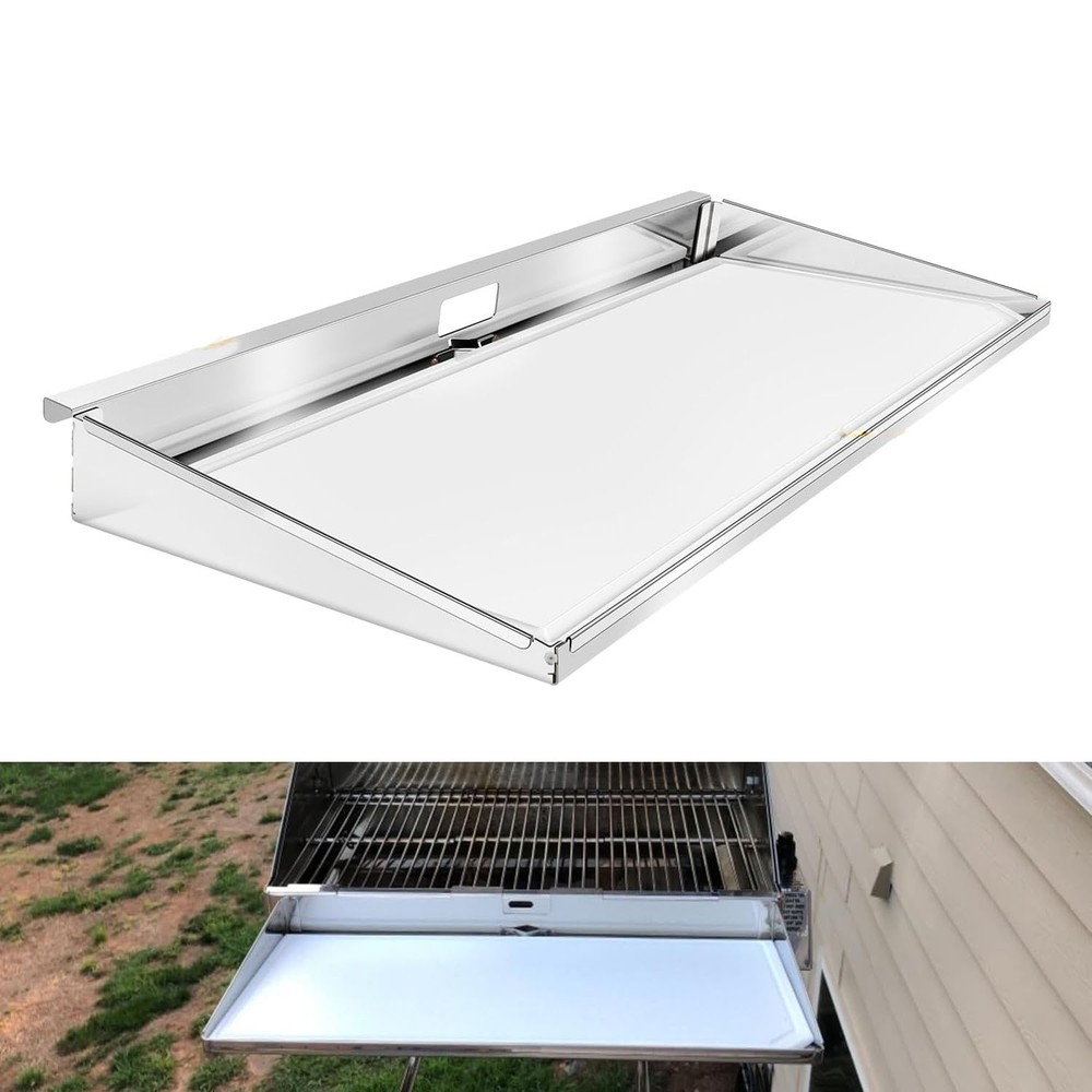 A10-902 Serving Shelf with Removable Cutting Board, BBQ Accessory Grill Serving