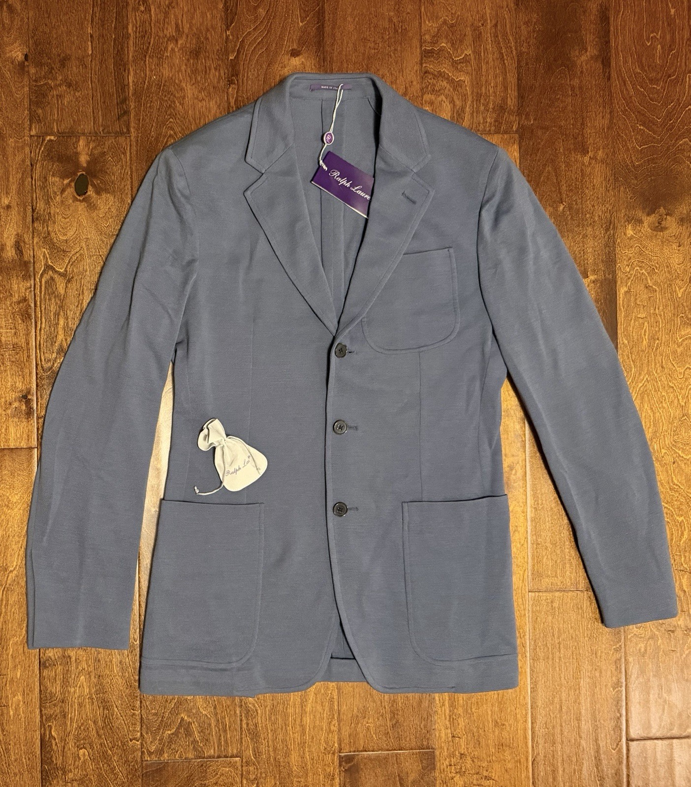 🔥NWT $1995 Ralph Lauren Purple Label Hadley Hand-Tailored Wool Piqué Blazer 38R