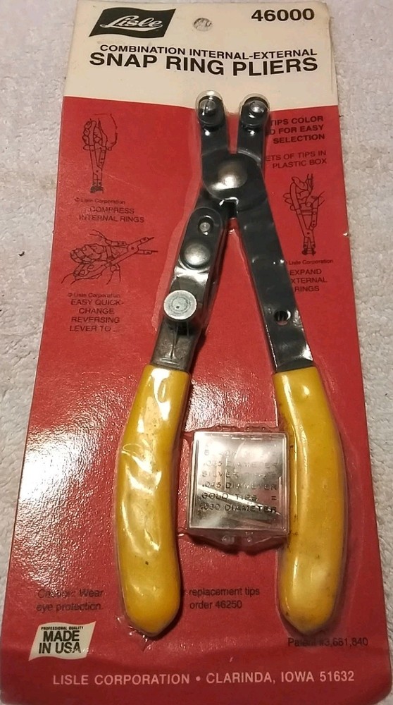 46000 LISLE COMBINATION INTERNAL-EXTERNAL SNAP RING PLEIRS 🇺🇸