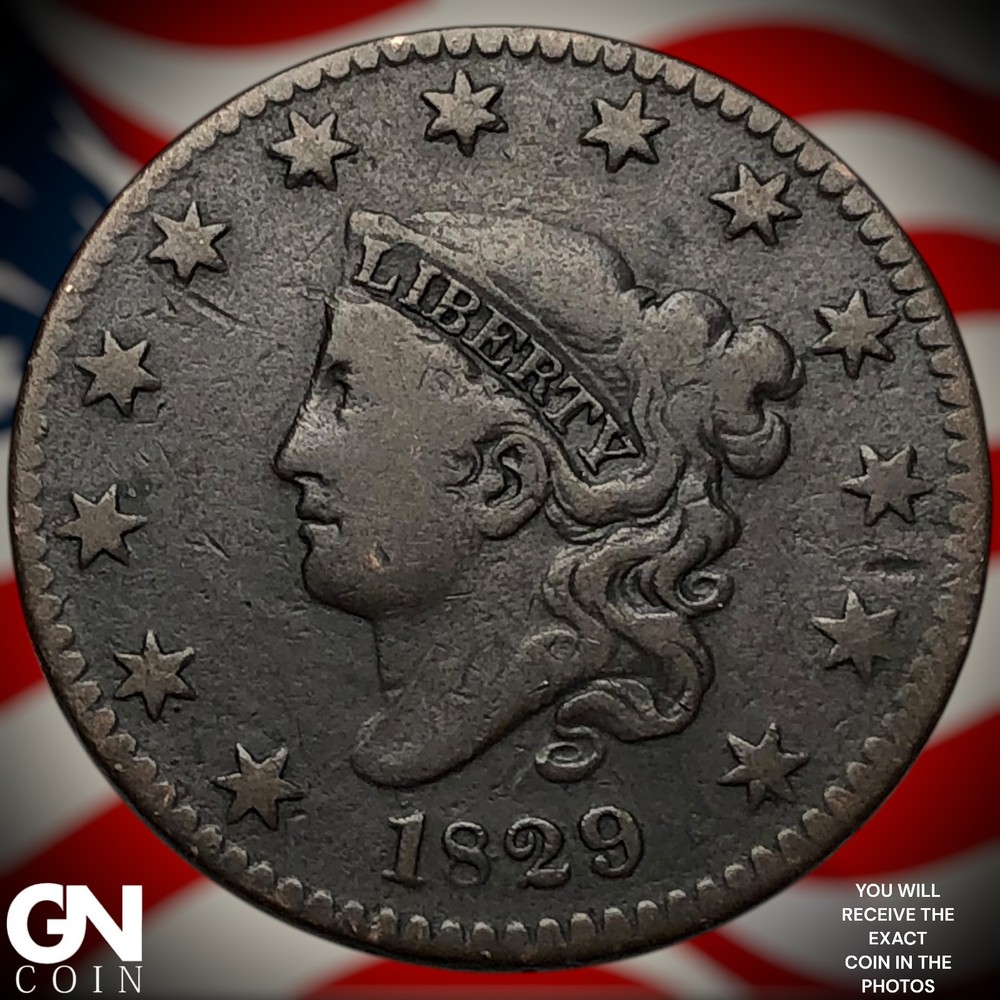 1829 Coronet Head Large Cent Z0972