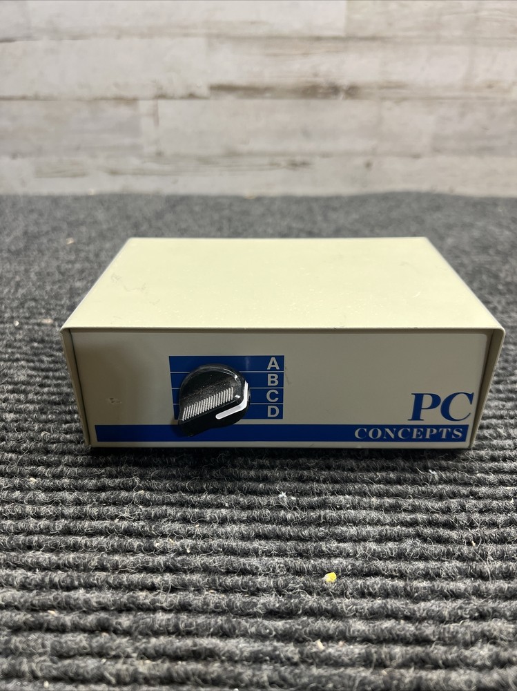 Used PC Concepts 4 Port Data Transfer Switch Box