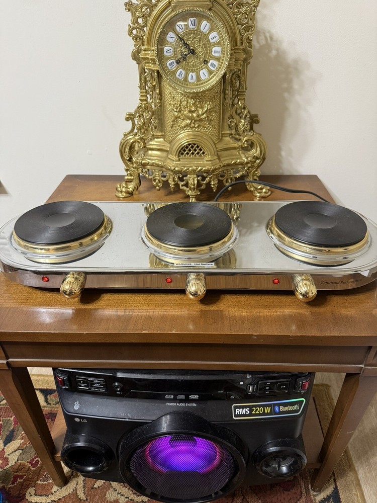 Cookware Command Performance Gold MK-337 Triple Burner Set For Three Pots/Pans.