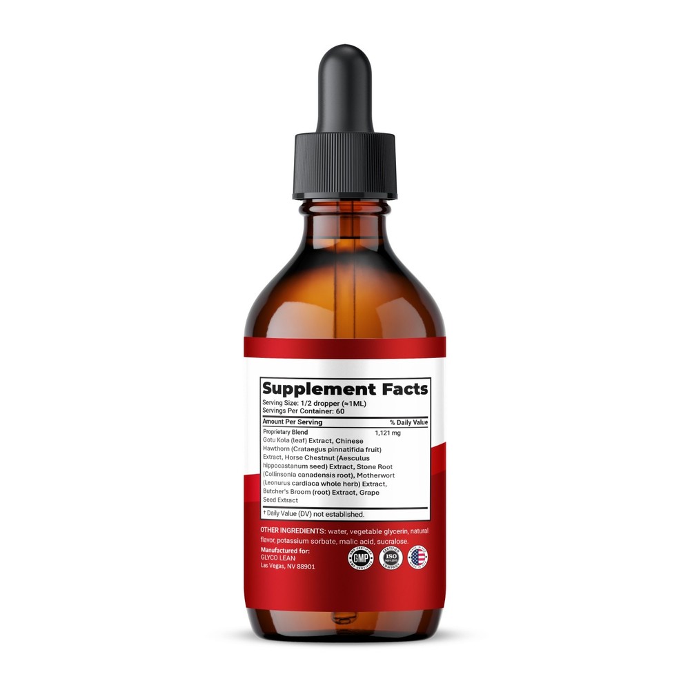 Glyco Lean Drops, Max Strength, GlycoLean Liquid Supplement (1 Pack)