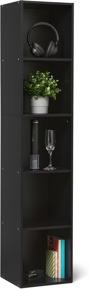 5-Cube Bookcase Compatible with Fabric Storage Cube Organizer Shelving