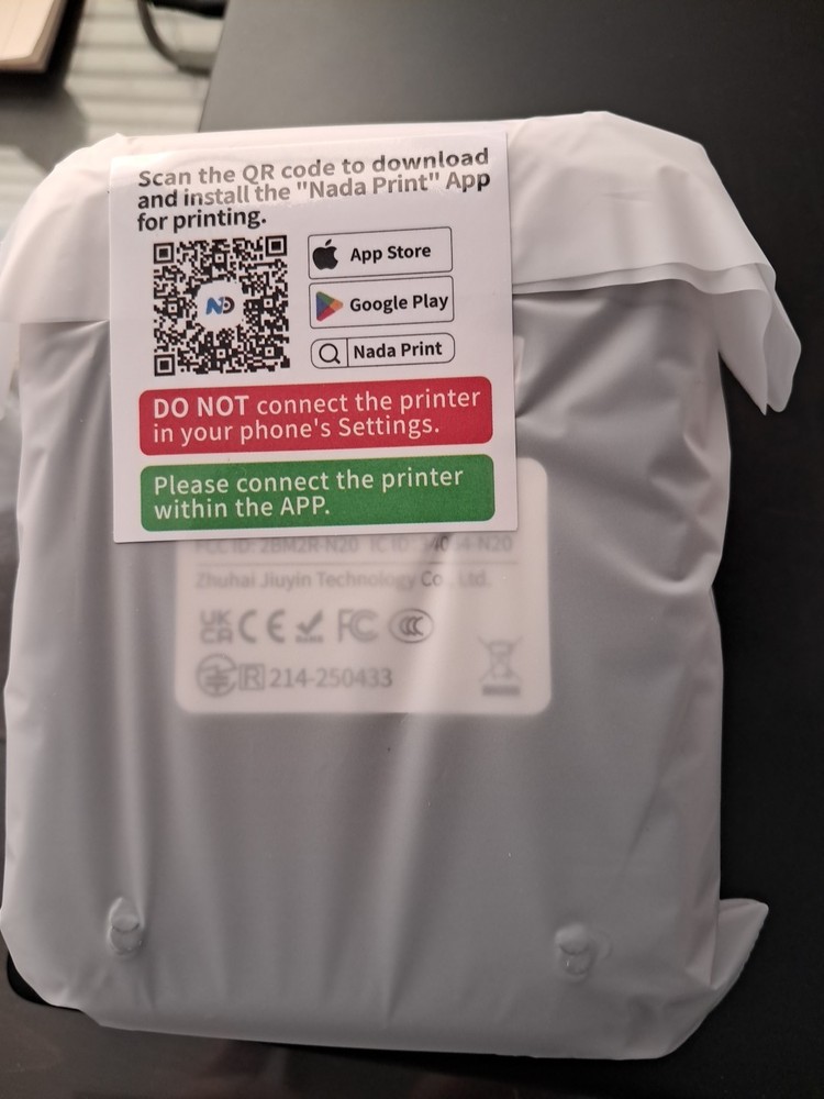 Portable Label Maker Bluetooth Thermal Label Printer N20