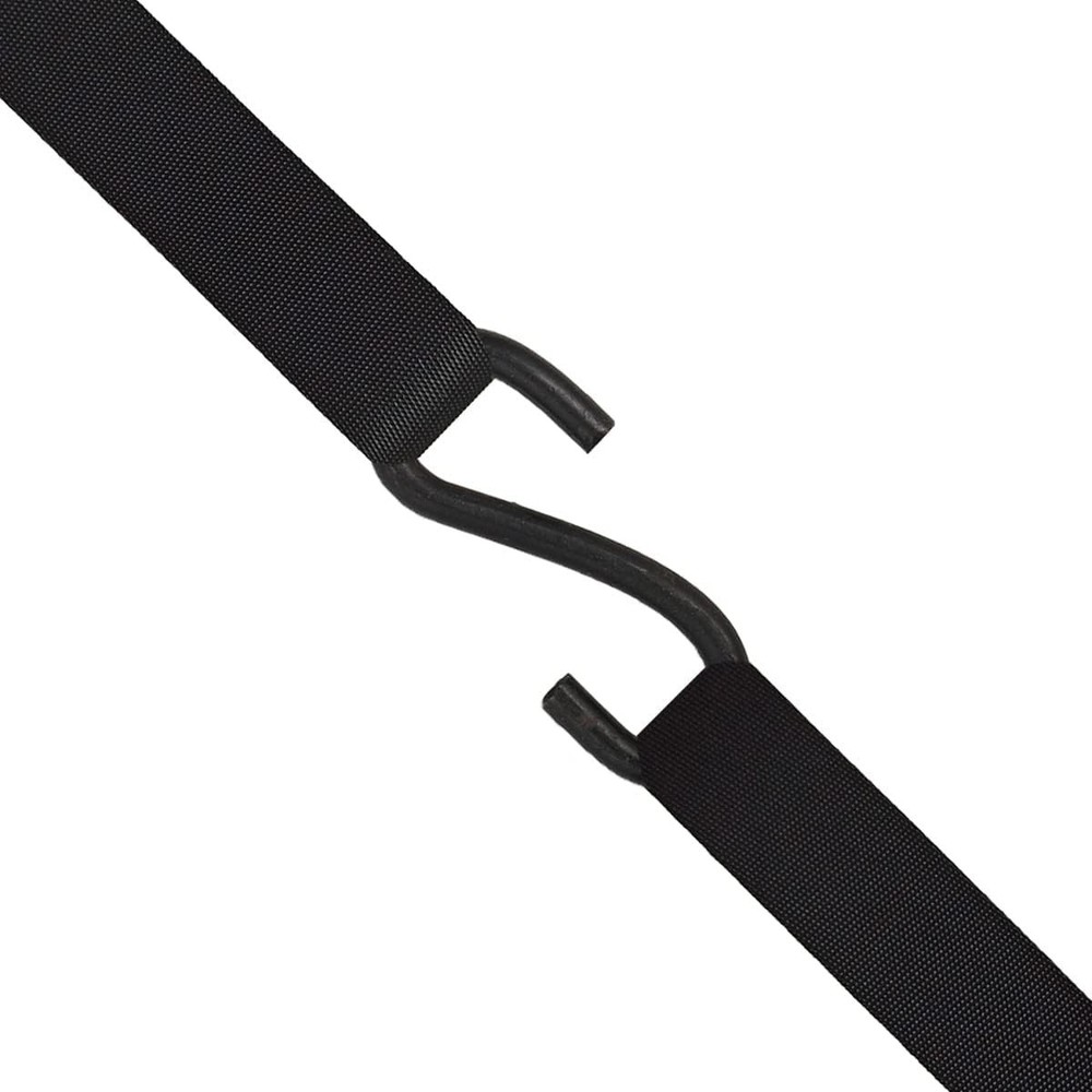 6 Pack Black Soft Loop Tie Down Straps, 1500Lbs Load Capacity - Secure Your ATV
