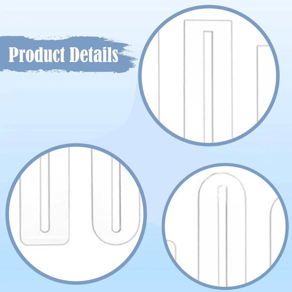 12Pcs Zipper Overlay Template Measuring Template Clear Versatile Zipper Making