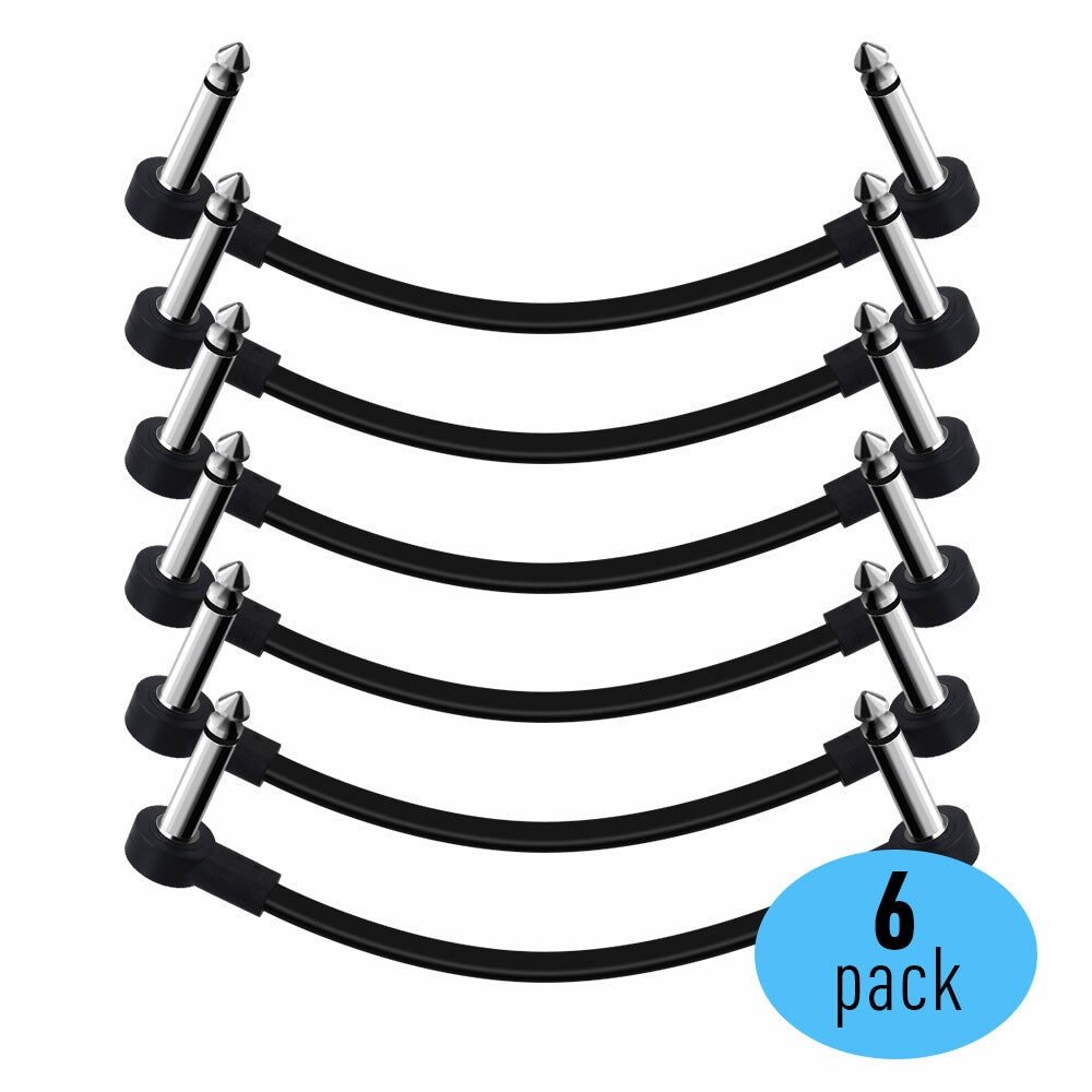 SONICAKE 15cm Patch Cable for Electric Guitar Effects pedal 6 pack