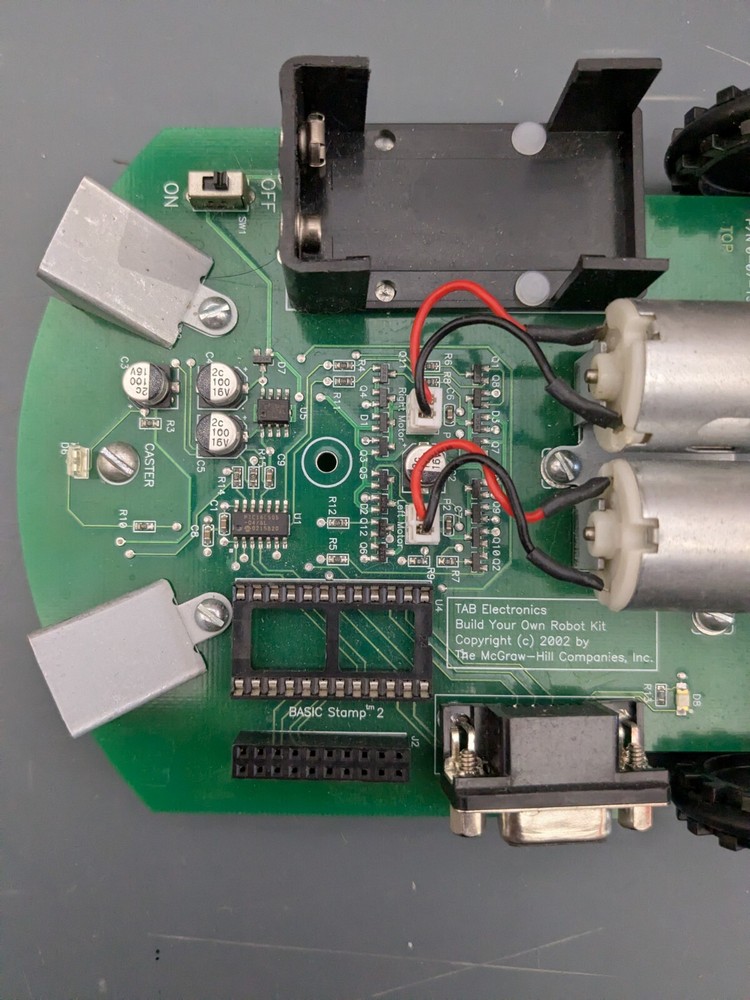 Parallax Basic Stamp 2 2 Wheel Robot - TAB Electronics McGraw Hill !Charity!