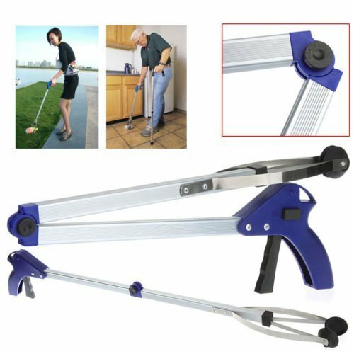Professional Trash Pick Up Tool 85cm Garbage Grabber Reaching Stick Folding