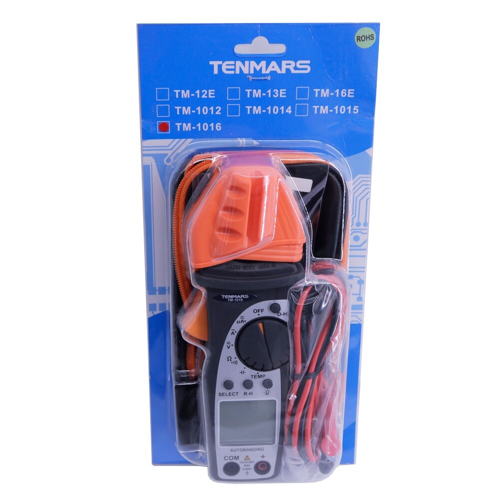 TENTARS AC-HVAC TM-1016 Clamp Meter Continuity, Capacitance, Temperature #