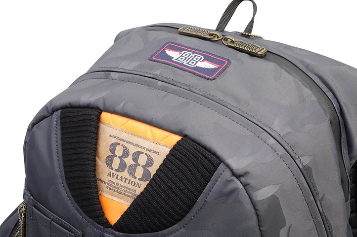Aviation 88 inspired Uproar Backpack Unique Design based on MA-1 Bomber Jacket