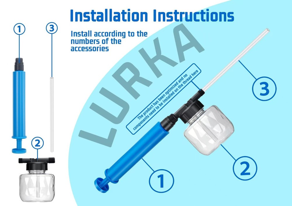 19" Powder Duster Sprayer with Push-Pull Air Pump for Blue 250ml（1Set）