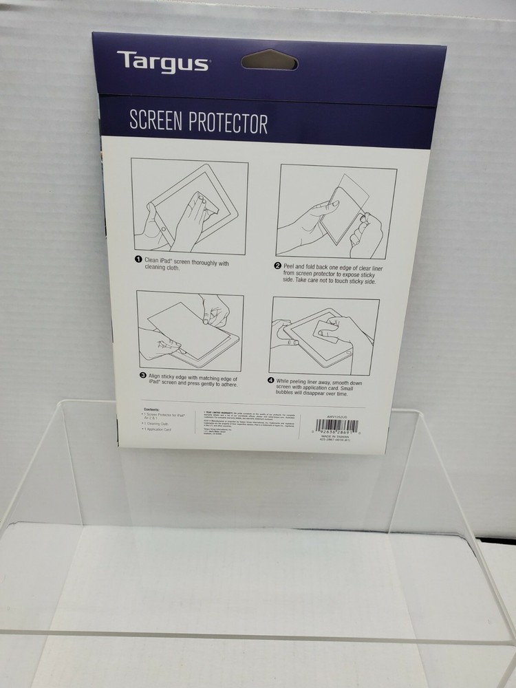 2--Targus Screen Protector Scratch Resistant Screen Protection iPad Air 2 & 1