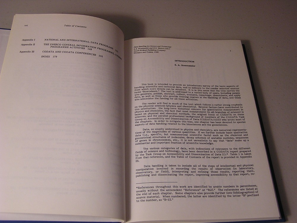 Data Handling For Science And Technology Rossmassler HB