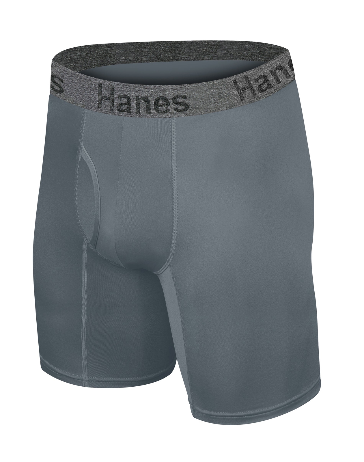 Hanes Men's Boxer Briefs 3 pack Comfort Flex Ultra Soft Cotton Stretch Long Leg