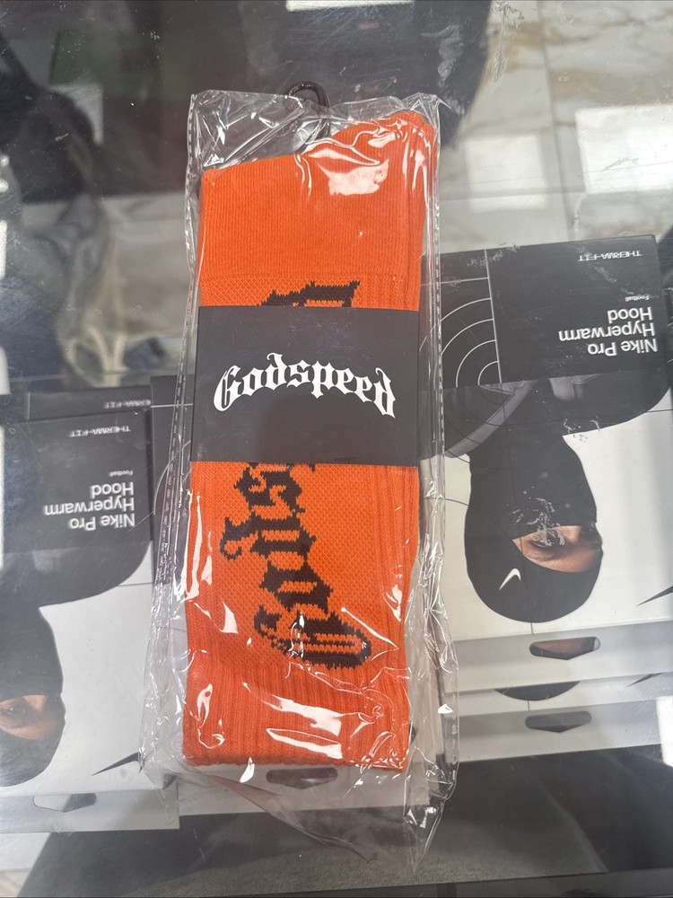 New Godspeed Socks Orange/Black Logo