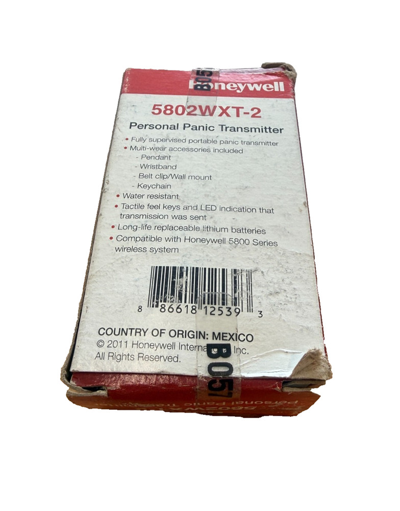 Honeywell 5802WXT-2 Two Button Wireless Panic