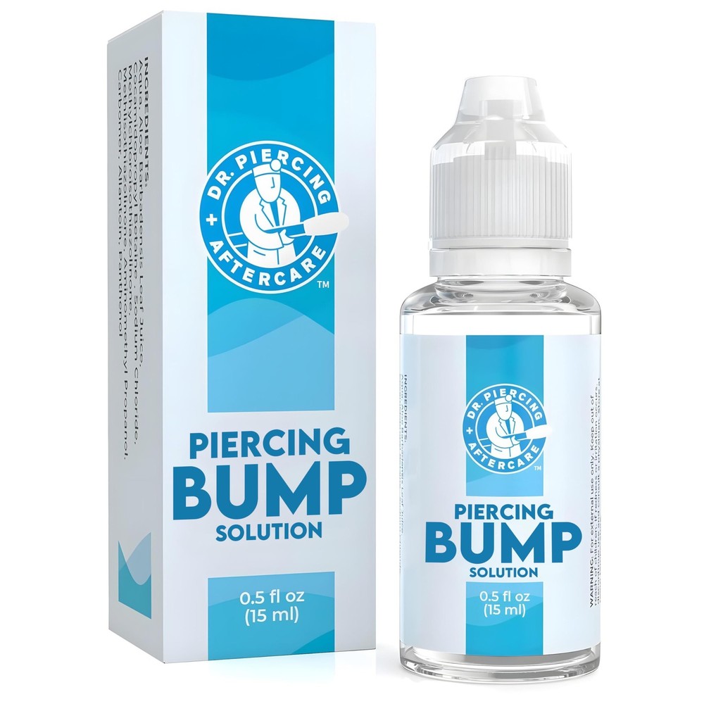Keloid Bump Removal Drops - Saline Solution for Piercing Aftercare (15 mL)