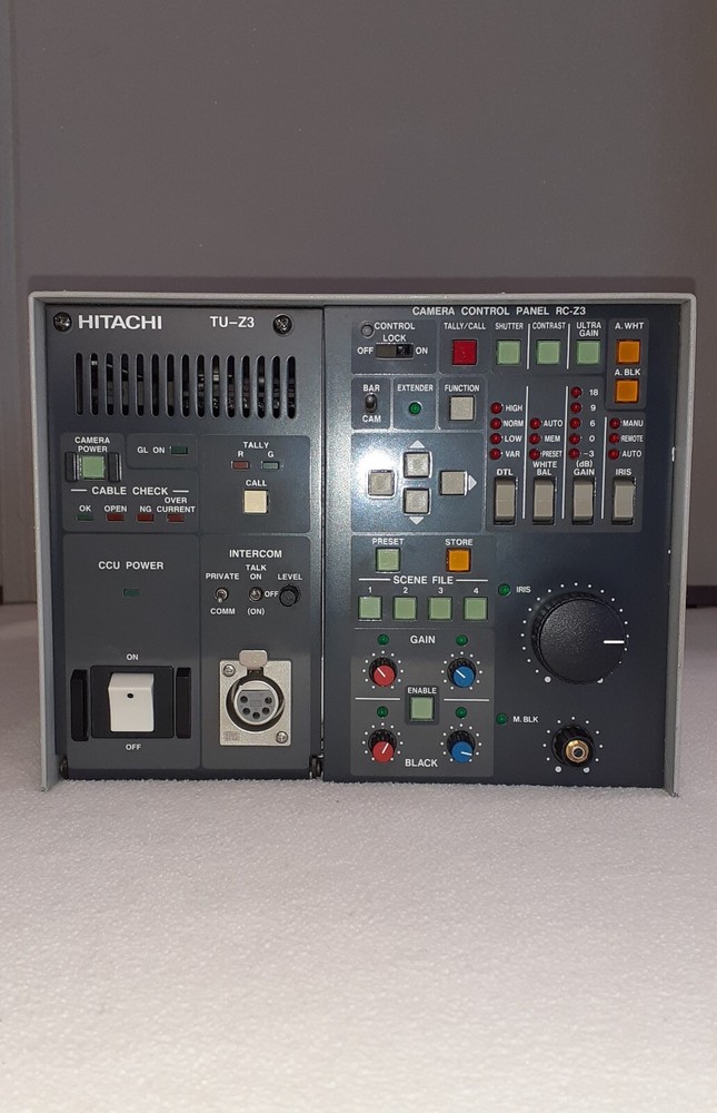 Hitachi Triax Base Station TU-Z3 & Camera Control Panel RC-Z3