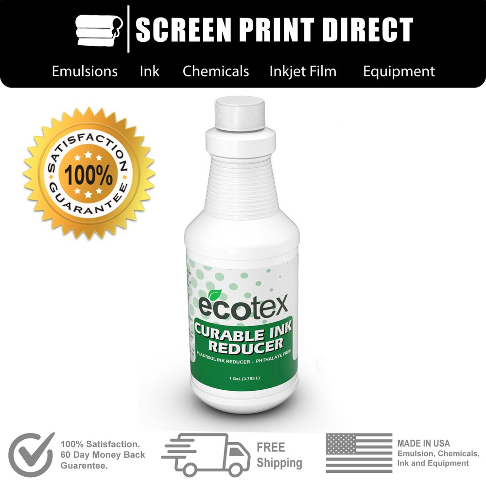 Ecotex® Plastisol Ink Reducer - Low Temp Cure Reducer for Screen Printing -32oz
