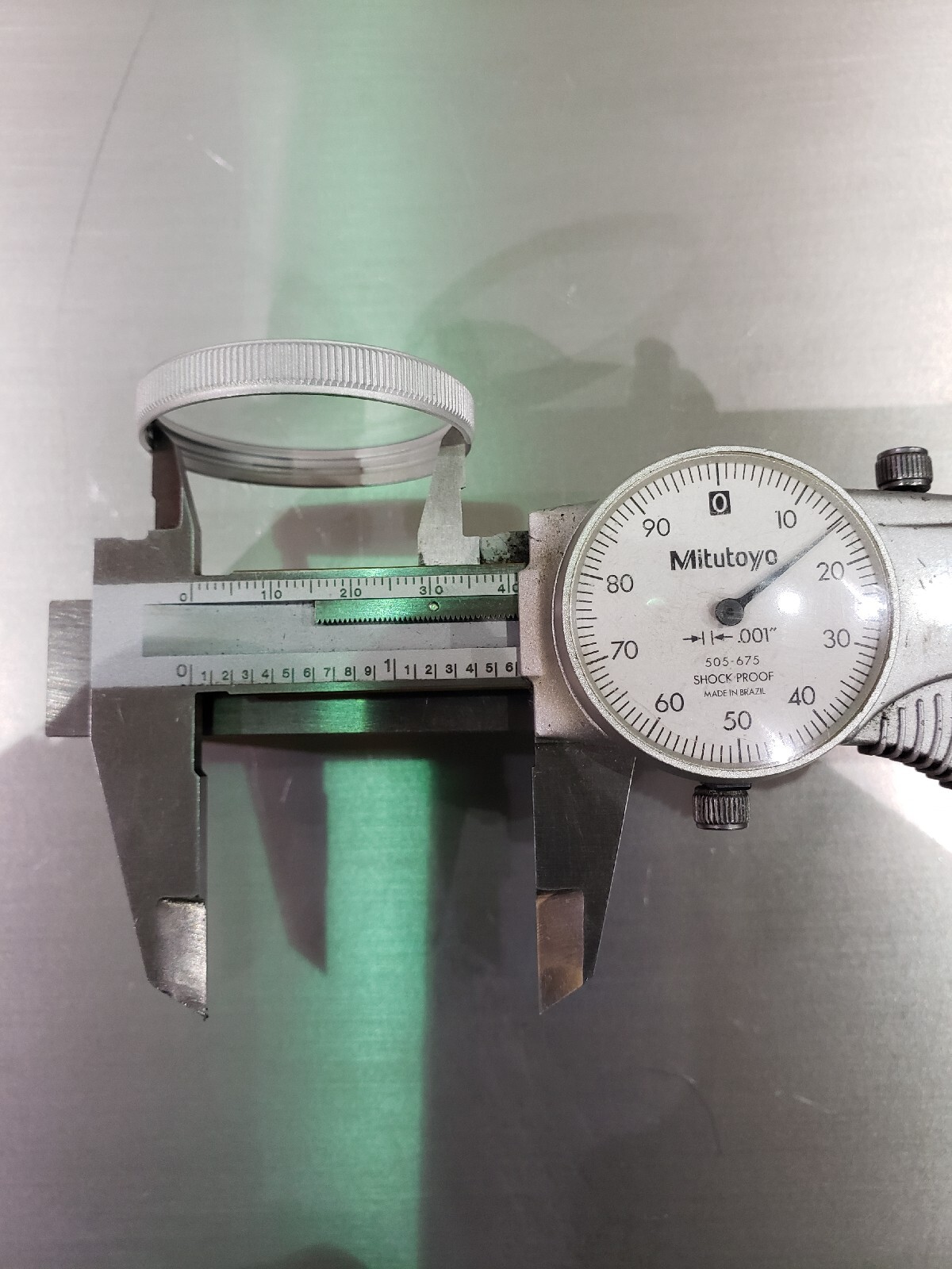 Crystal Cover Bezel lens Mitutoyo Dial Caliper 505-645-50 NEW USA MADE.