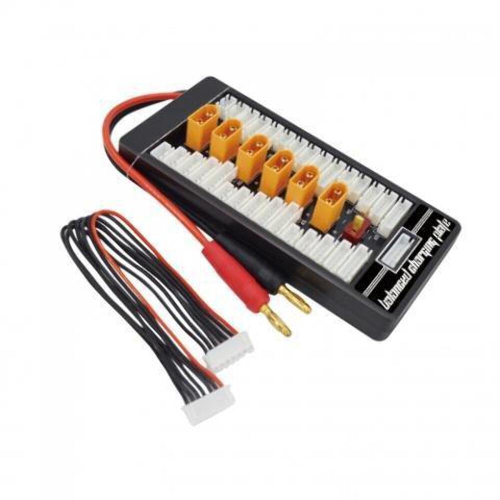 ExcelRC 4mm Plug to TX60 Parallel charging board with 40A fuse