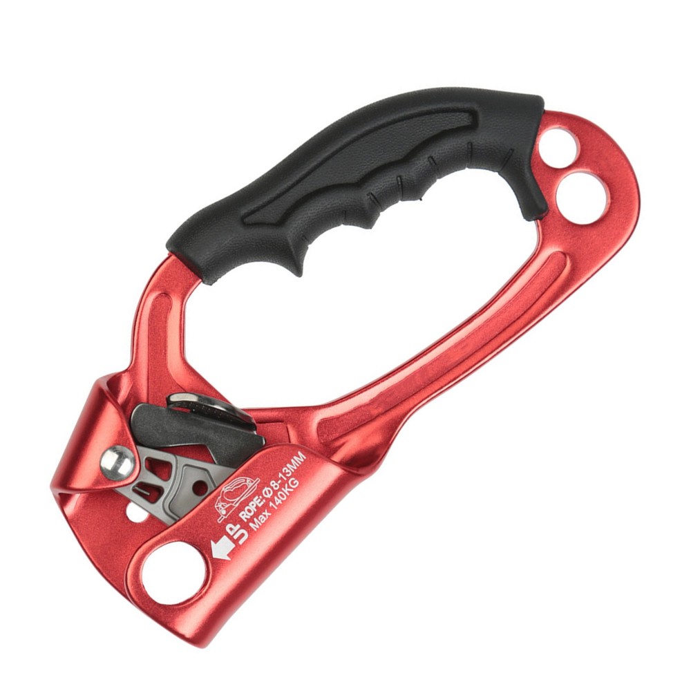 Red Right Hand Ascender Rock Climbing Tree Arborist Rappelling Supporting 308Ib,