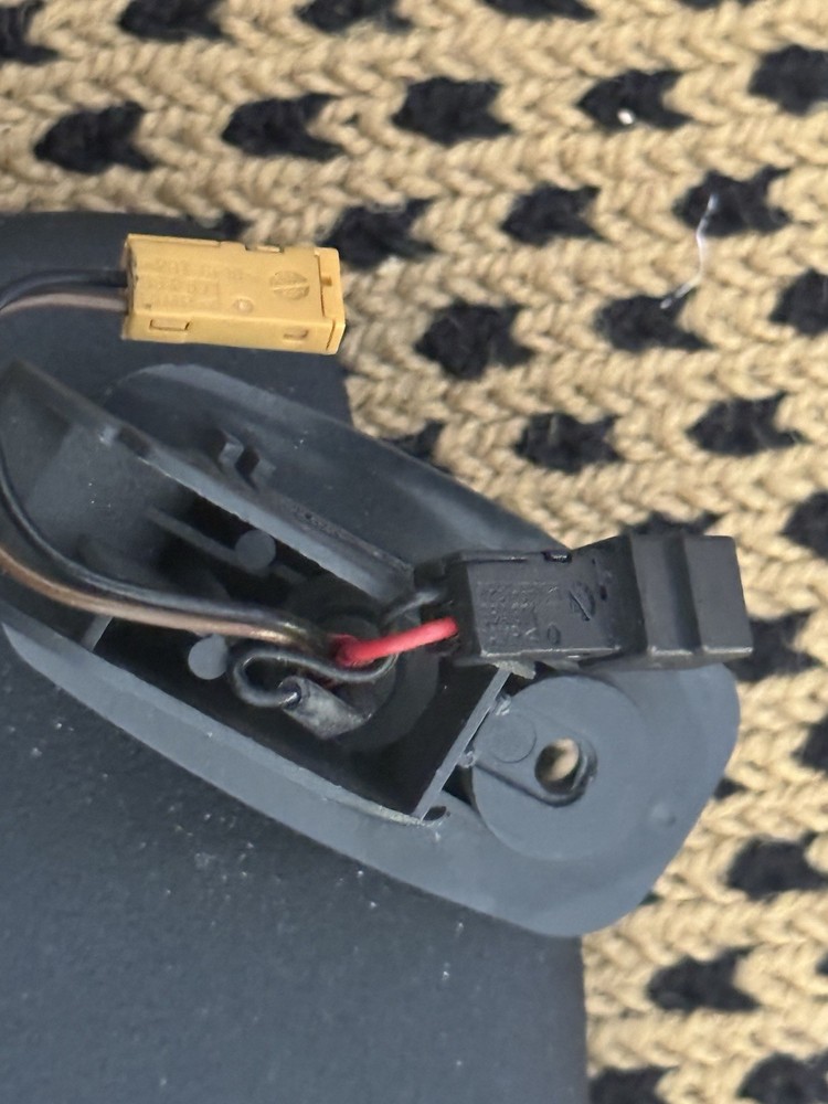 Audi Driver Left Side Black Sun Visor Home Link Module & Lighted Vanity Mirror