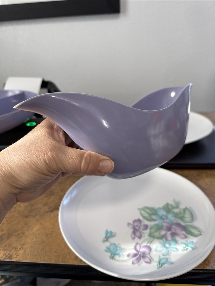 Melmac Raylon Lilac 4 Pc Set