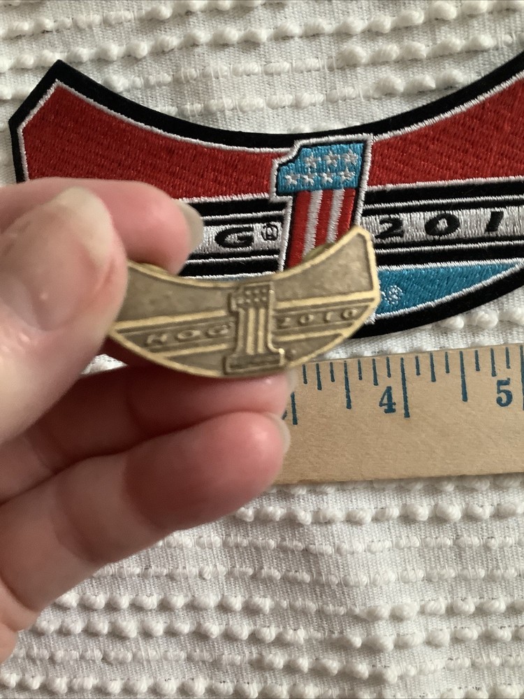NEW HOG HARLEY DAVIDSON OWNERS GROUP 2010 PATCH & PIN SET