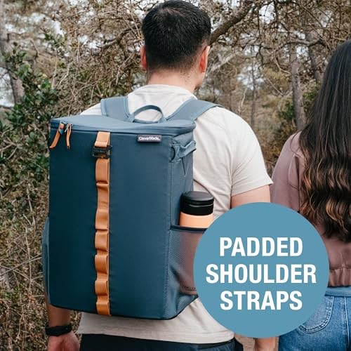 Collapsible Backpack Cooler, 24 Can Insulated Backpack Cooler, Soft Sided