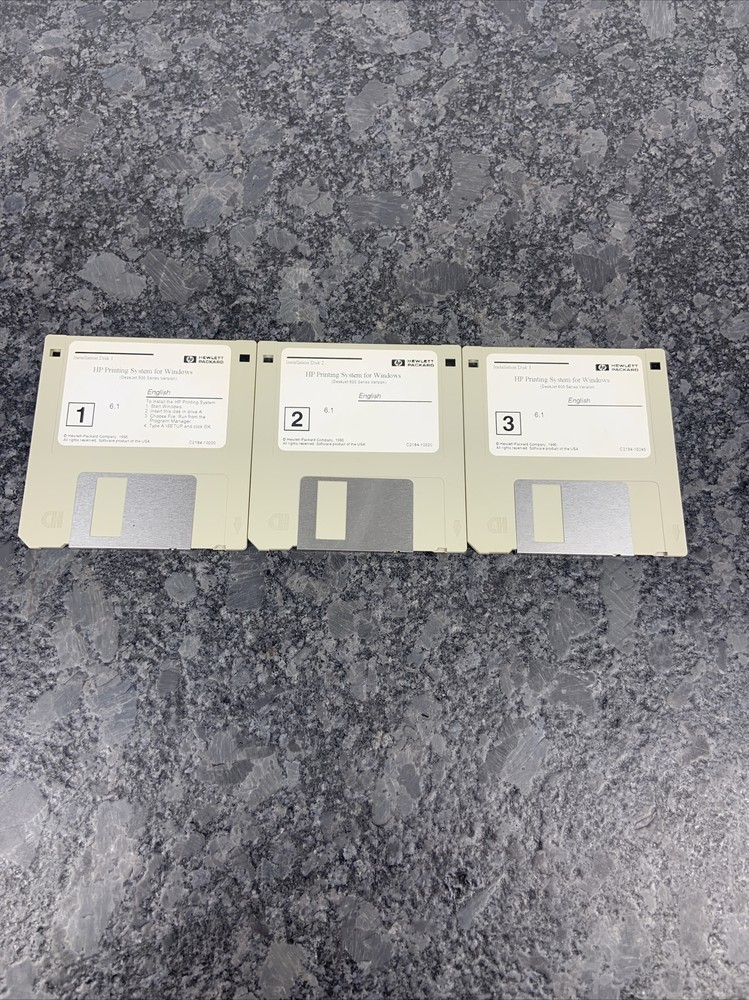 HP Printing System For Windows 3 Disk Set