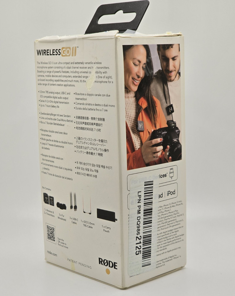 Rode Wireless GO II Dual Channel Compact Digital Wireless Microphone System