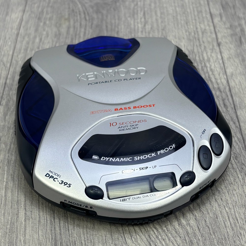Kenwood DPC-395 Portable CD Player Bass Boost Dynamic Shock Proof w/ Controller