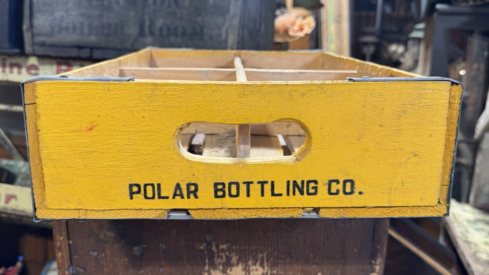 Rare Vintage Mason's Root Beer Yellow Wood Soda-Pop Crate Poplar Bottle CO Clean