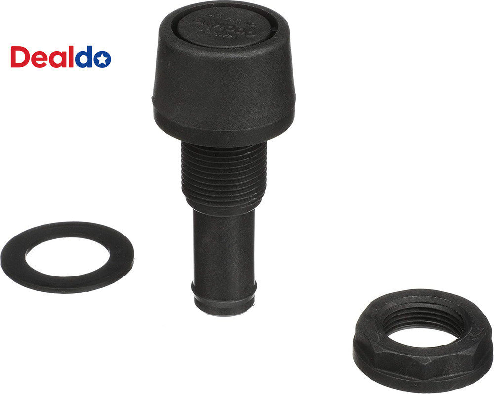 1607-3 Polypropylene Fuel Vent, Black