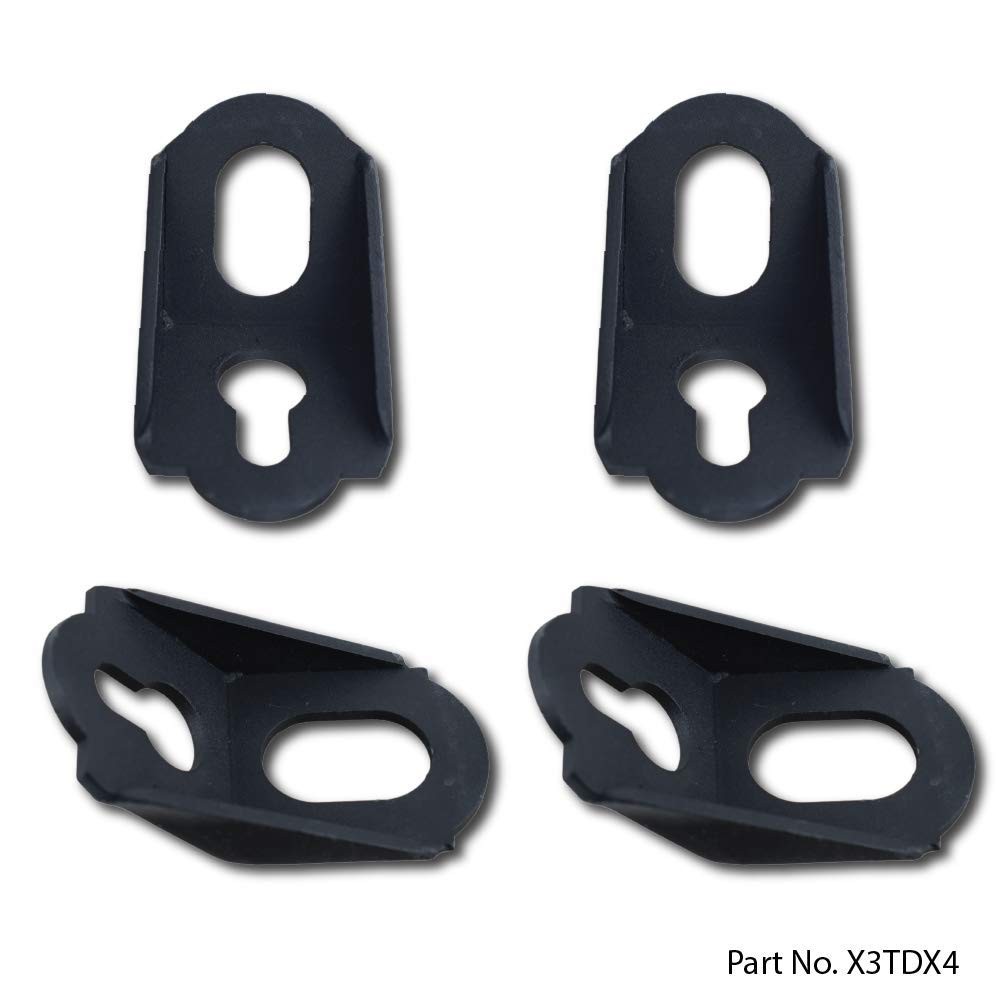 Canam X3 2017+ Tie Down Hooks (4pcs) (Black)