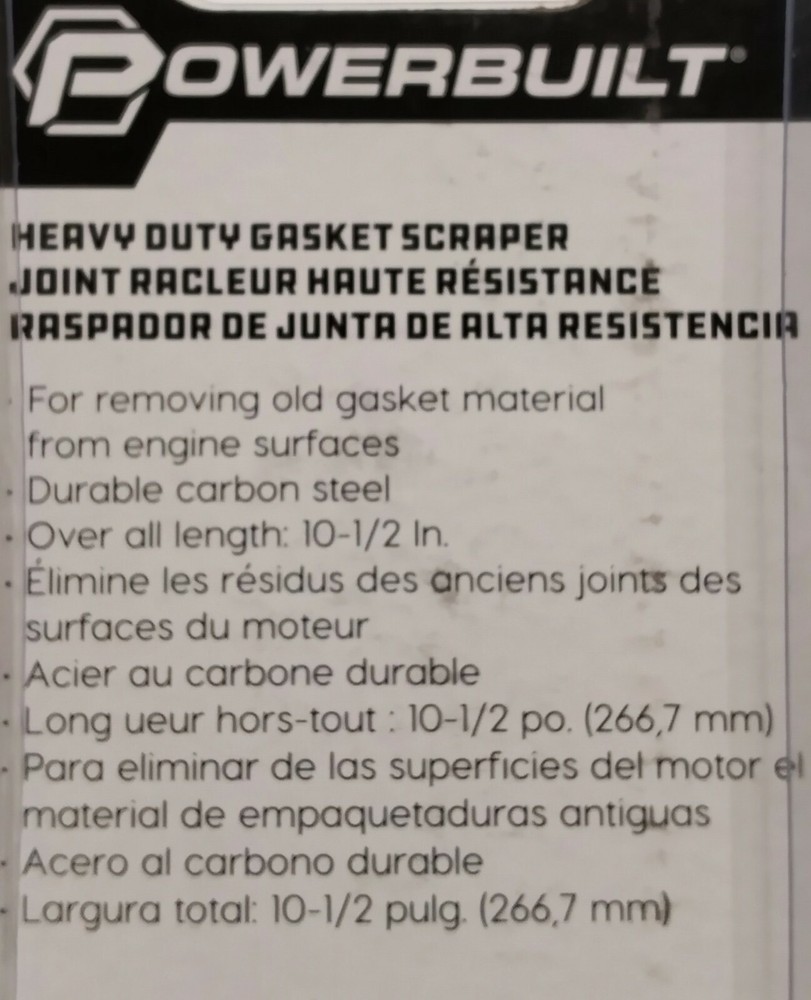 Powerbuilt Heavy Duty Carbon Gasket Scraper