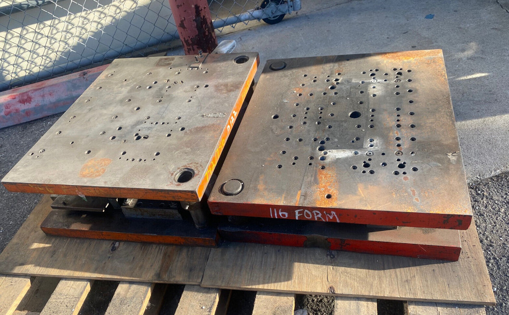 Lot for 2 Punch Press Die Set Shoe Rectangular Dimensions 25x21 & 24x20