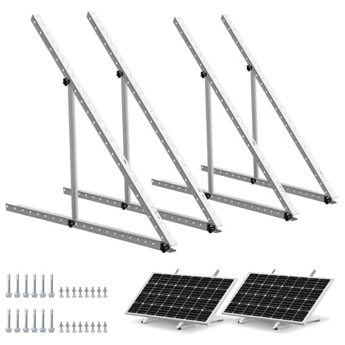 2 Sets 45inch Solar Panel Mount Brackets Adjustable Tilt Mount Brackets,