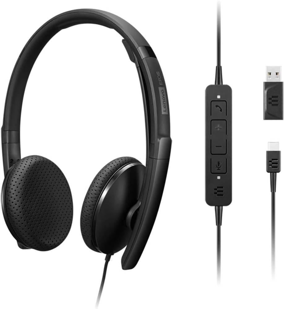 Wired Voip Headset (UC) with EPOS Brainadapt & Activegard Technology, Zoom Certi