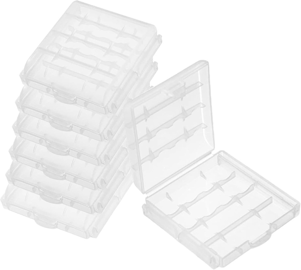 6pcs AAA Battery Storage Case Holder Box AA Battery Storage Case