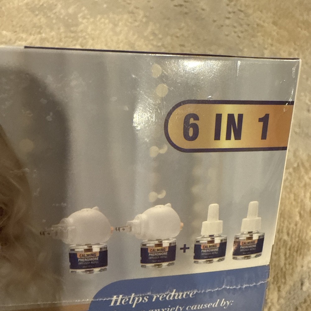 Calming Diffuser Kit for Dog. 6 in 1 Kit Appeasing Pheromone Diffuser. New.
