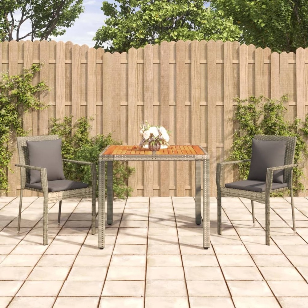 Garden Dining Set Grey