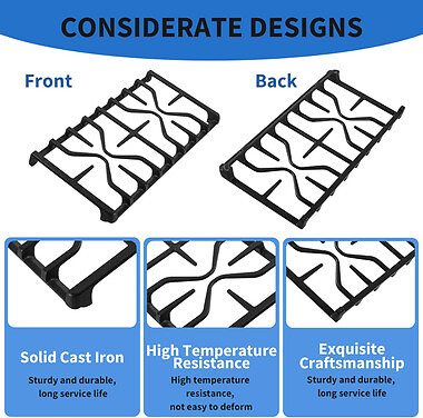 Range Side Burner Grate Compatible with GE Range WB31X27151