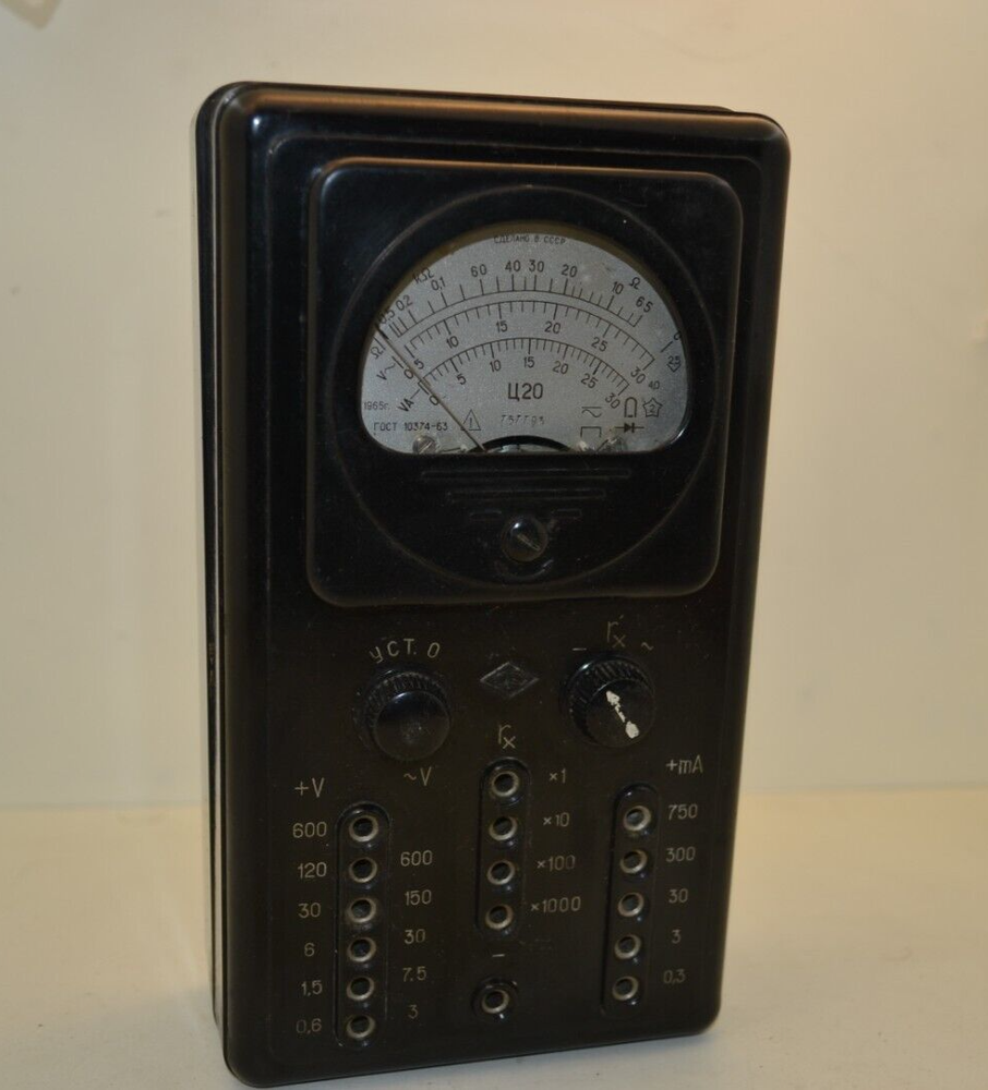 Vintage electrical measuring instrument from 1965