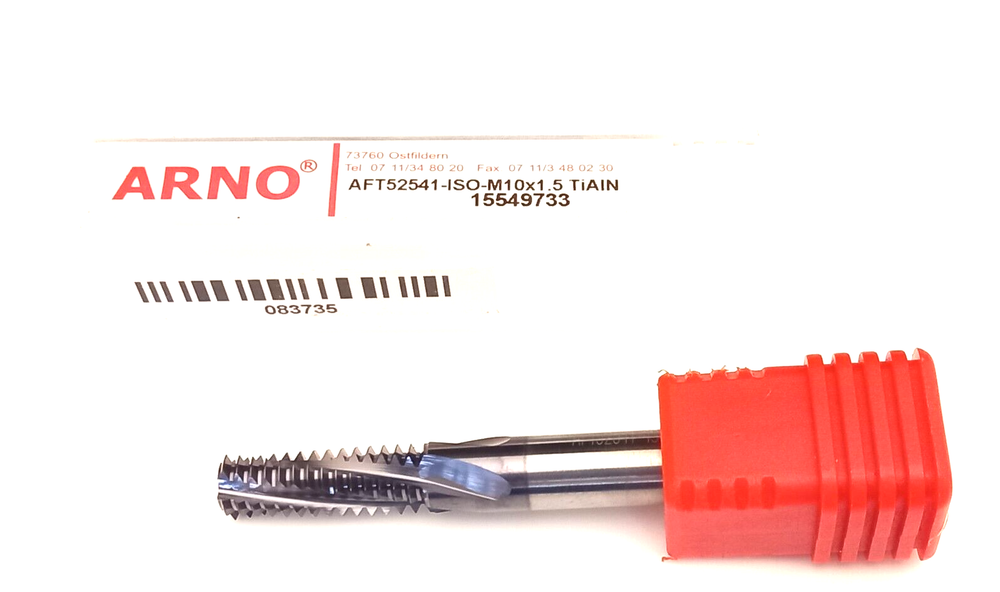 ARNO Thread Milling Solid Carbide AFT52541-ISO-M10x1.5 TIAIN